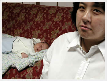 Naoko and Kaika, April 26, 2003: click for larger image