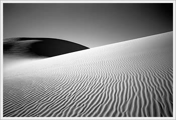 Sand dunes, near Glamis, CA, December 1998: click for larger image (45K)