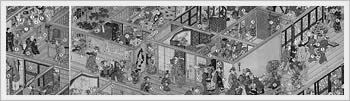 Kunisada's Yoshiwara Brothel print