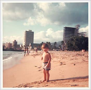 Me, Waikiki, late '60's: click for larger image (45k)