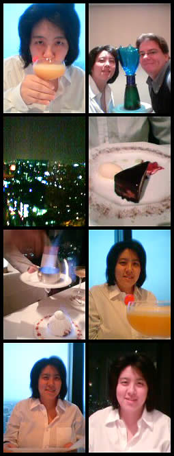 Dining out photos, taken at Urawa Royal Pines Hotel, May 26, 2003