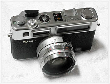 My new camera, a Yashica Electro 35 GS: click for larger image